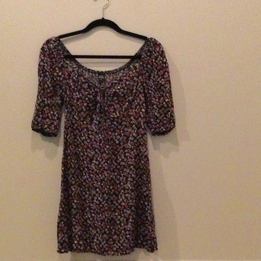 Floral Wild Fable Mini Dress - Multicolor